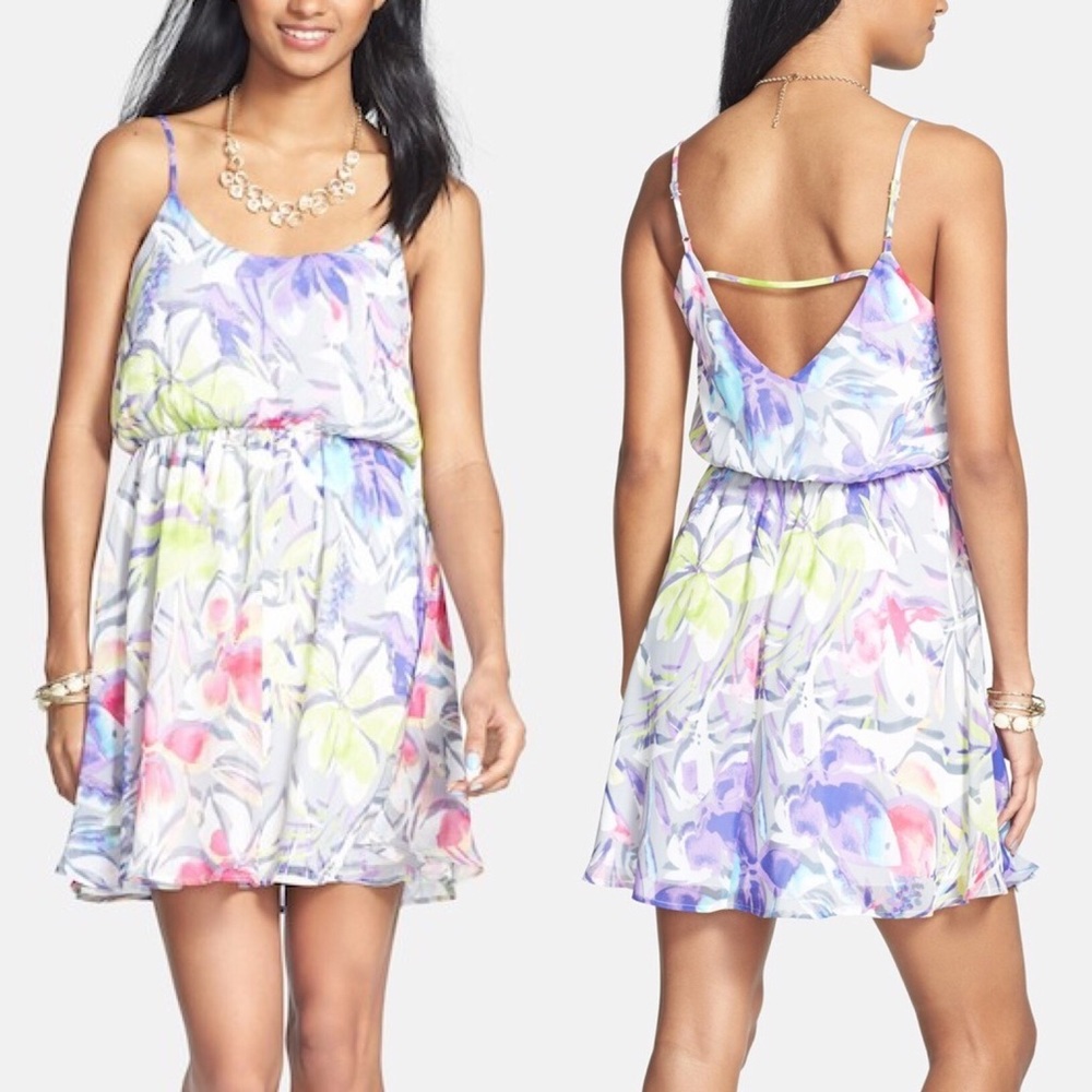 Everly Floral Print Dress